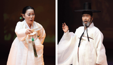 성창순 명창의 심청가 | 송순섭 명창의 적벽가 부르는 사진