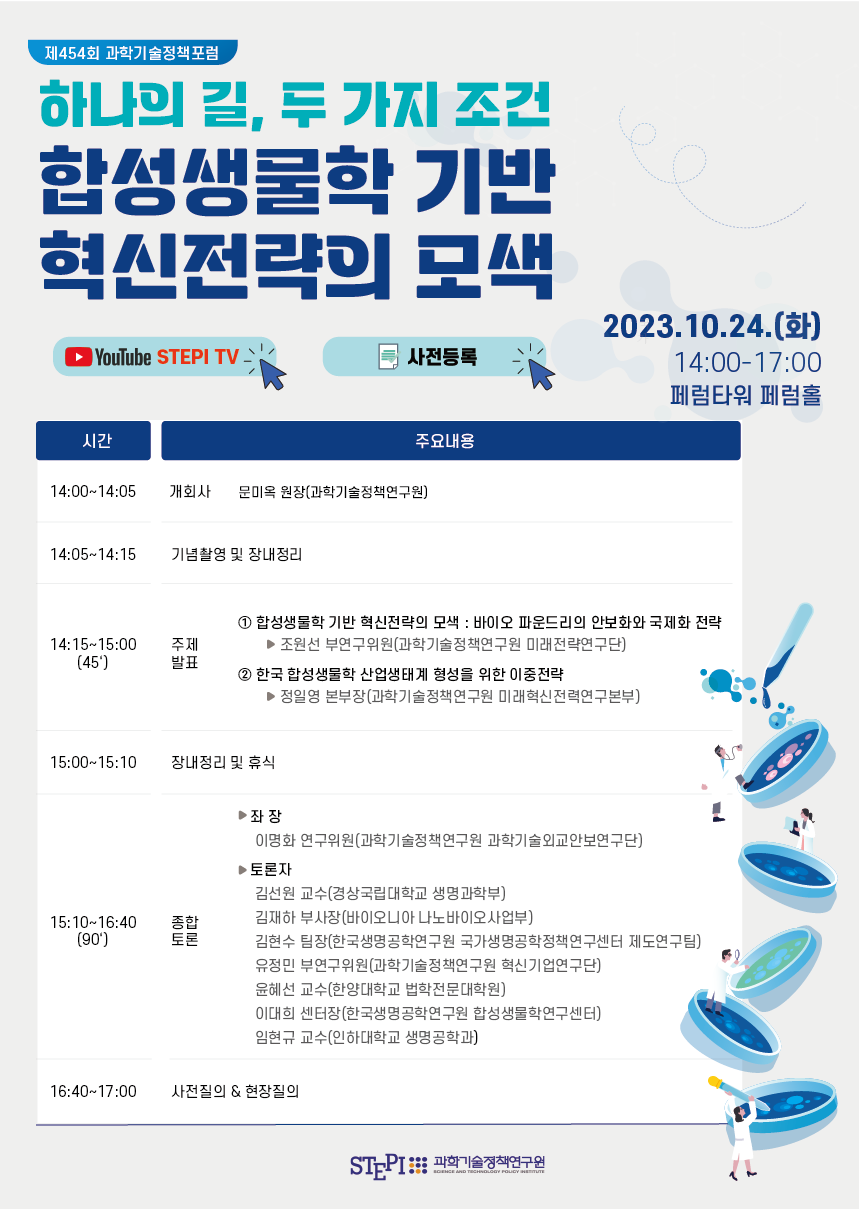 제454회 과학기술정책포럼 포스터