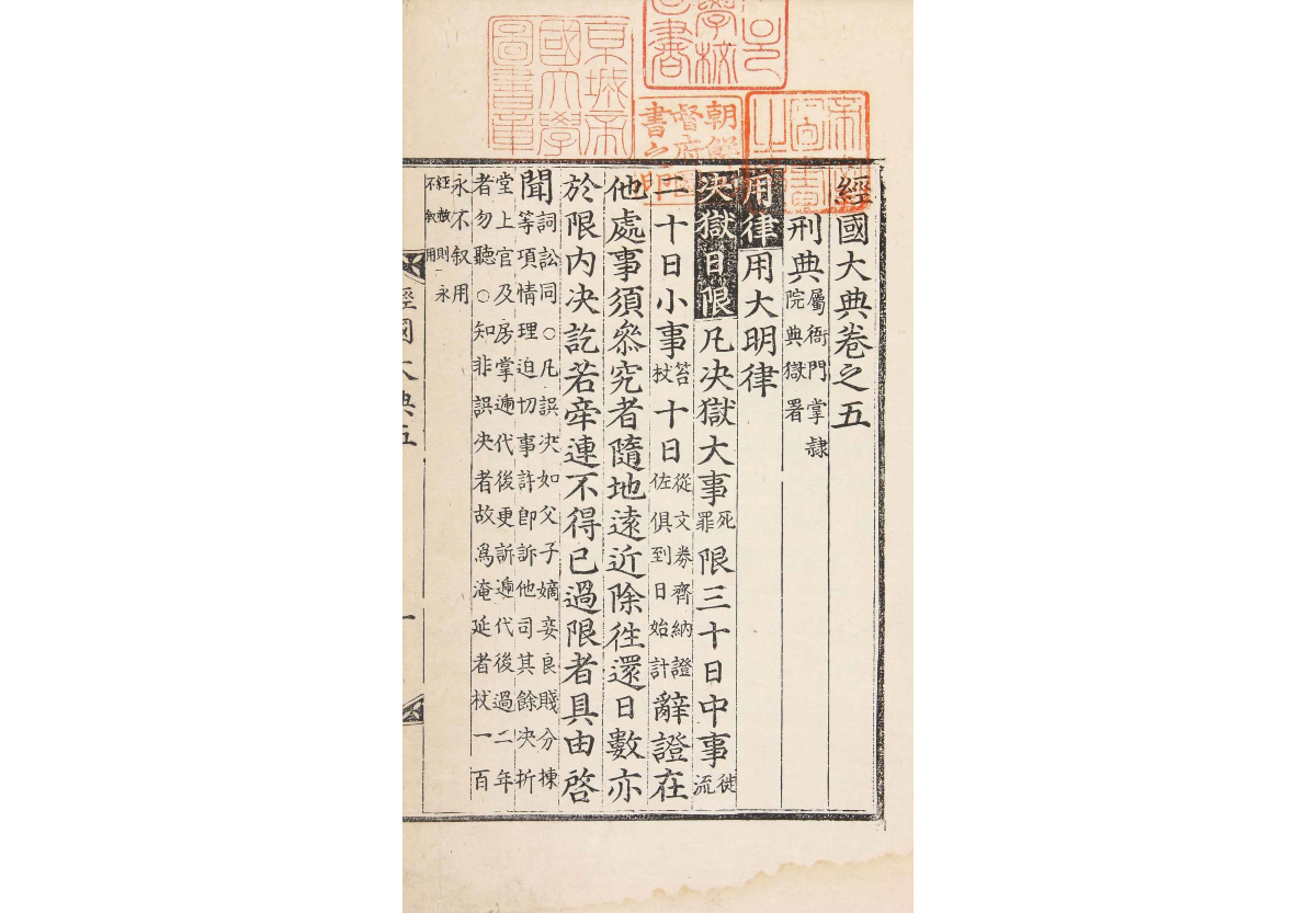 경국대전 형전 첫머리 용대명률조(규장각한국학연구원 소장)GK01298_00IH_0004_0003