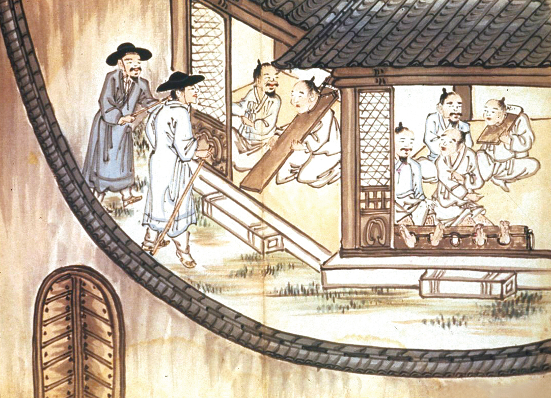 민백-09618_김윤보／형정도첩／감옥 내부