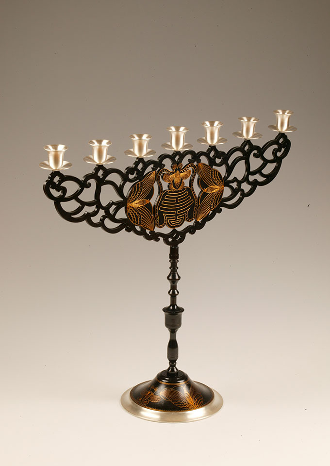 금은입사촛대, 홍정실, 53cm.jpg