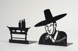 사랑방 선비 북엔드 세트